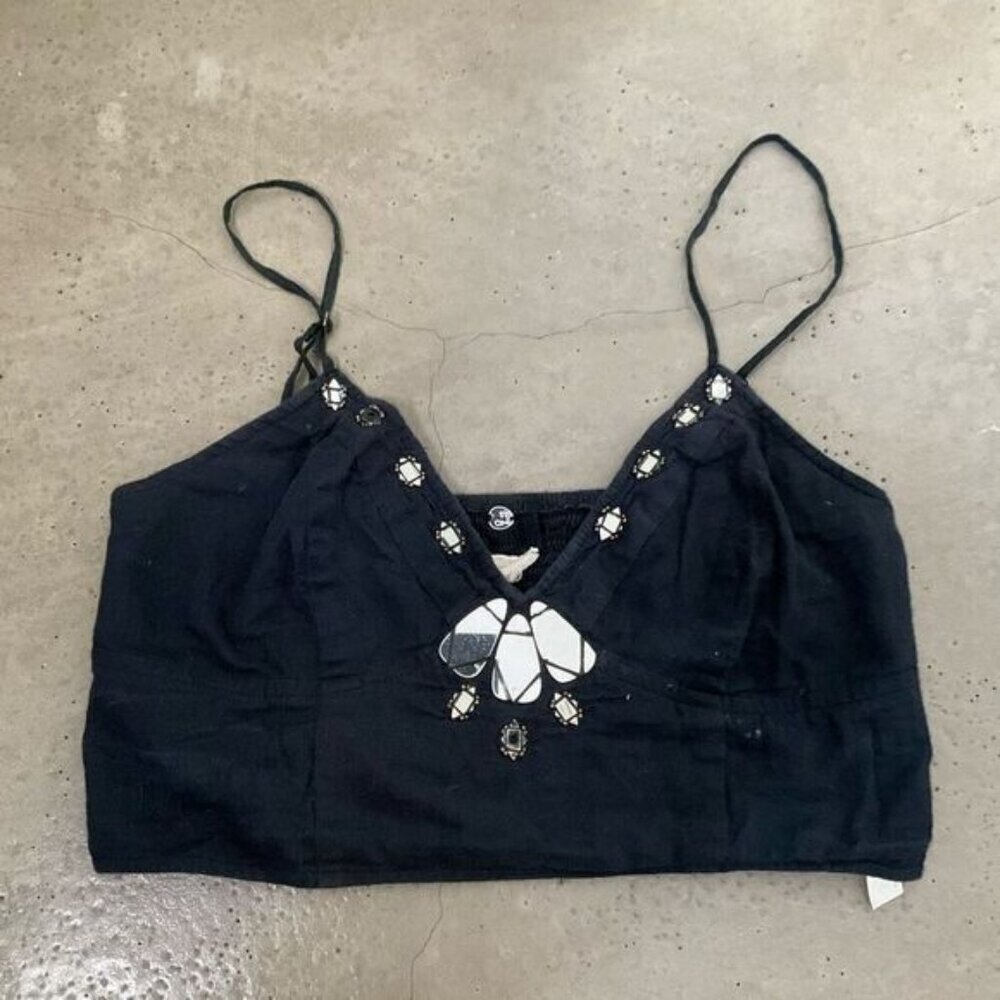 Free People Crop Mirrored Tank